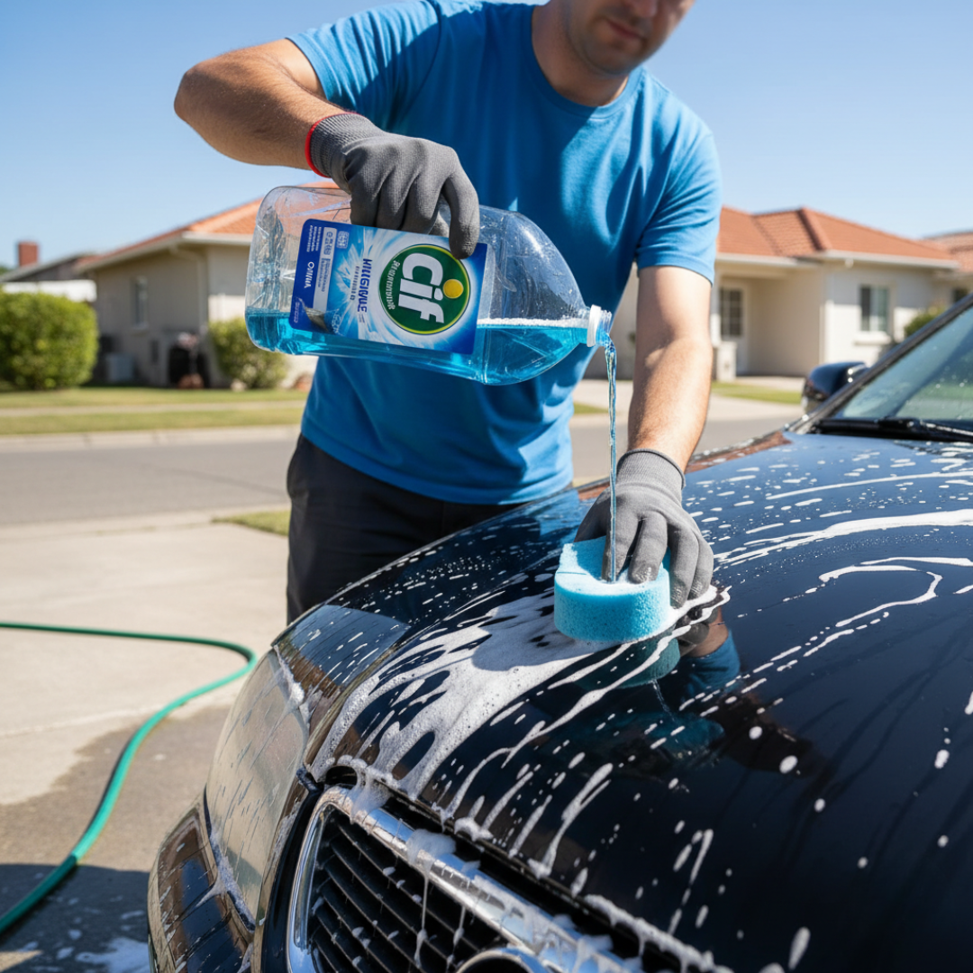 Detergente que daña la pintura